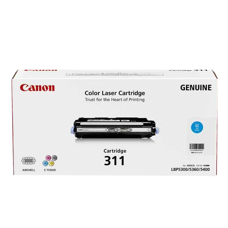 佳能(Canon) CRG-311C 硒鼓 适用机型:LBP5300/LBP5360 (单位:件) 青色