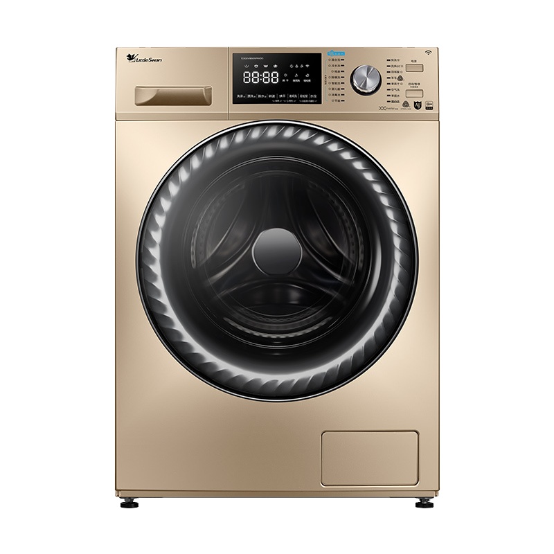 小天鹅(LittleSwan滚筒洗衣机全自动洗烘一体10公斤水魔方银离子除菌消毒洗智能家电 TD100V866WMADG