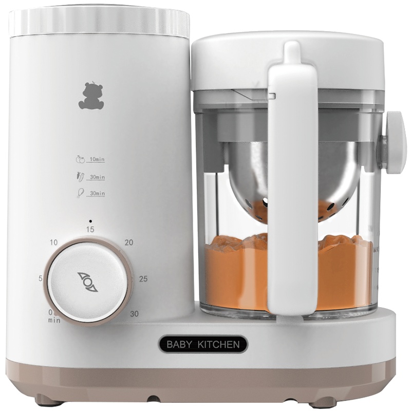 小白熊婴儿辅食机宝宝辅食料理机蒸煮一体宝宝食物研磨器HL-0978