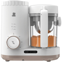 小白熊婴儿辅食机宝宝辅食料理机蒸煮一体宝宝食物研磨器HL-0978