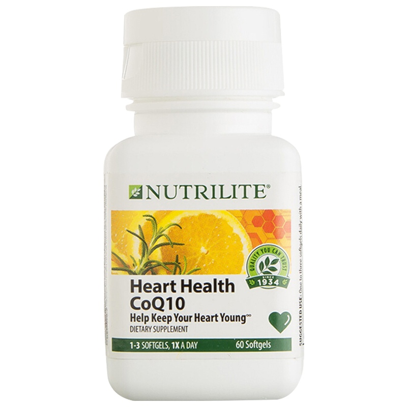 安利(Amway)纽崔莱辅酶Q10软胶囊60粒/瓶装 美国膳食营养补充剂