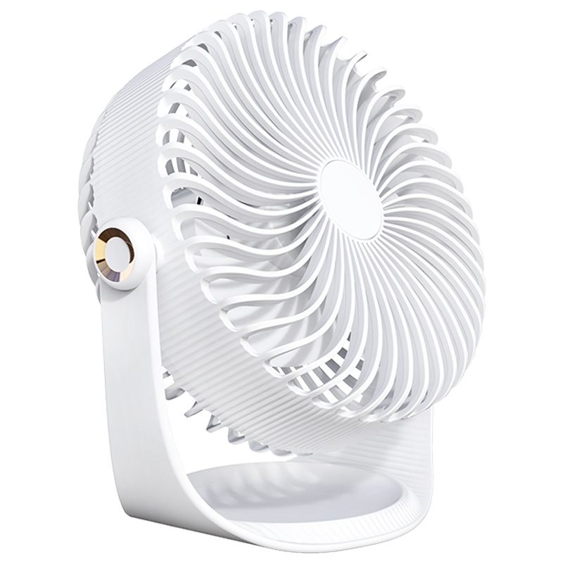 ESCASE 电风扇/台扇迷你静音 宿舍小风扇学生电扇寝室床上桌面台USB家用立式三档小风扇 ES-DF-01时尚白