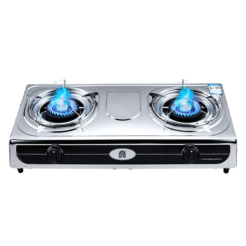 容声燃气灶JZT-PK02/T3 大火力不锈钢台式双眼灶具天然气