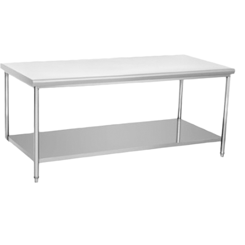 企采严选 双层工作台1800*800*800 201不锈钢板材1.0MM