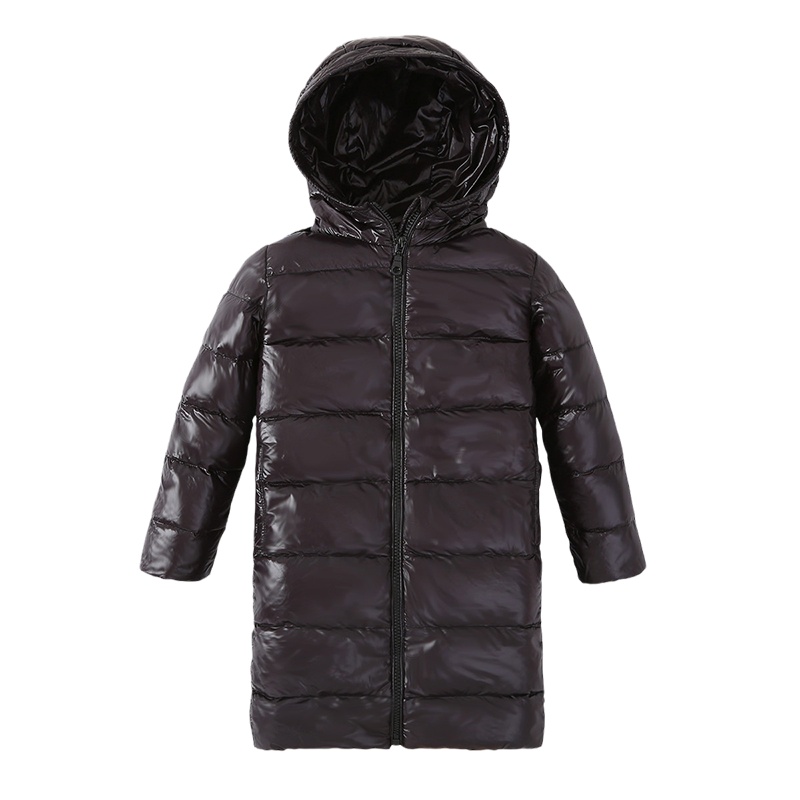 猫人儿童加厚保暖羽绒棉服中长款连帽棉袄男女童韩版外套冬