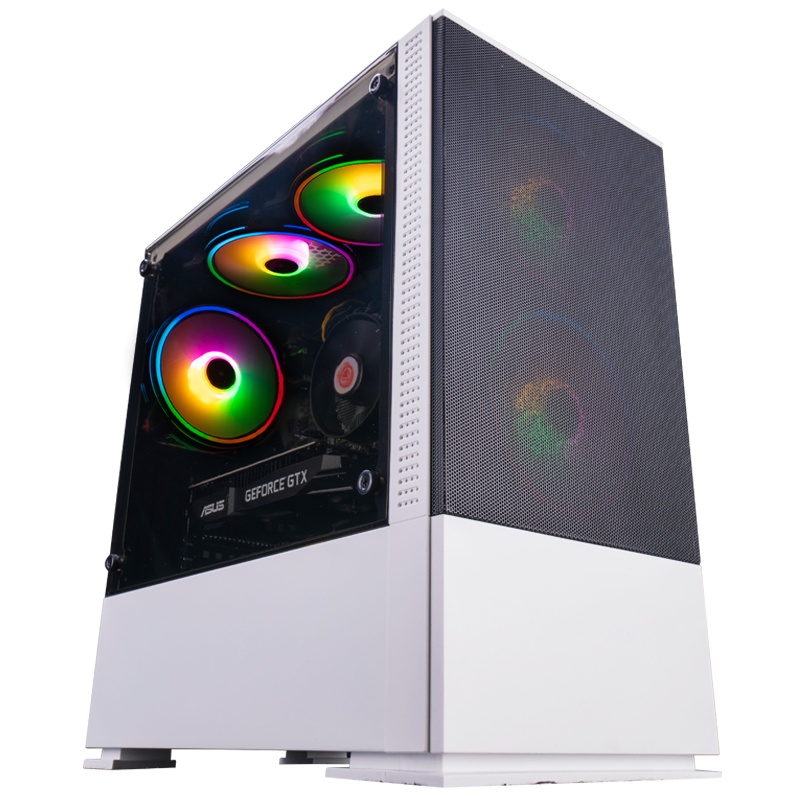 攀升 酷睿i3 9100F/GTX1050Ti 升1650 组装机 高配主播专用 吃鸡电脑 台式机 游戏主机 DIY电脑主机