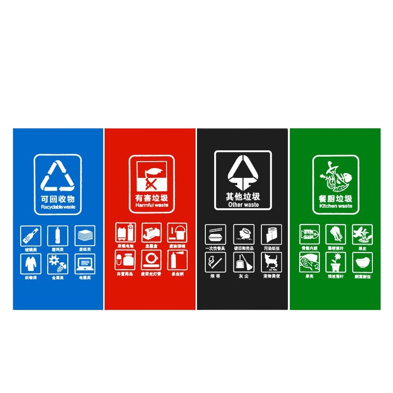 洁恩仕大垃圾桶垃圾分类带盖户外大号环卫公共场合商用有害可回收厨余厨房垃圾箱120L(单个价格)颜色联系客服