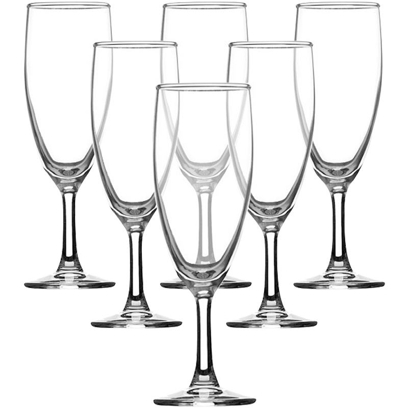 青苹果 巴洛克 玻璃高脚杯 香槟杯 酒杯套装160ml6只装