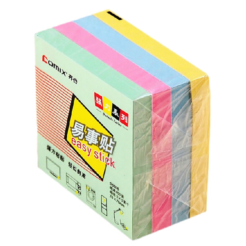齐心 D5005 强力系列易事贴 四色混装
