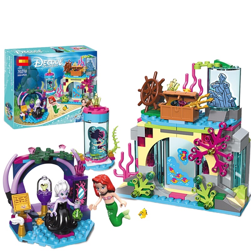 小学生8兼容乐高女孩系列10拼装积木12女生玩具大童13岁以上 迪士尼爱丽儿与魔法咒语