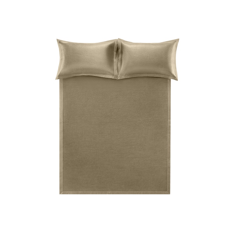 网易严选仿藤席三件套凉席1.8m双人床透气枕头套枕套1.5米席子