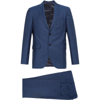 HUGO BOSS 雨果博斯 男士格纹新剪羊毛西服套装 50412002