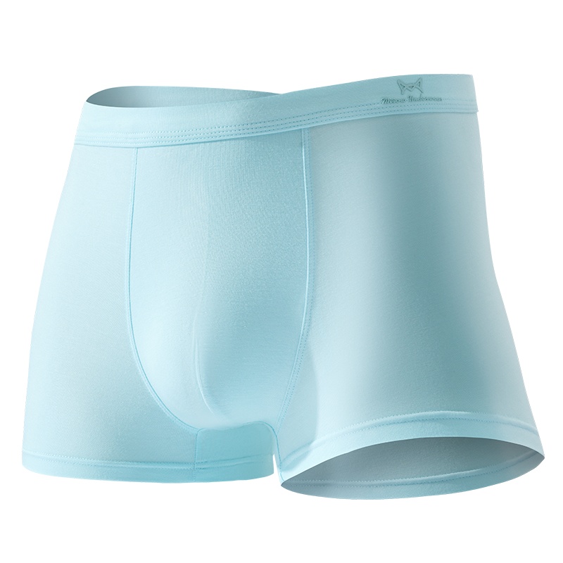 猫人男士内裤新疆长绒棉AAA级抑菌U凸囊袋舒适透气平角裤 3条装