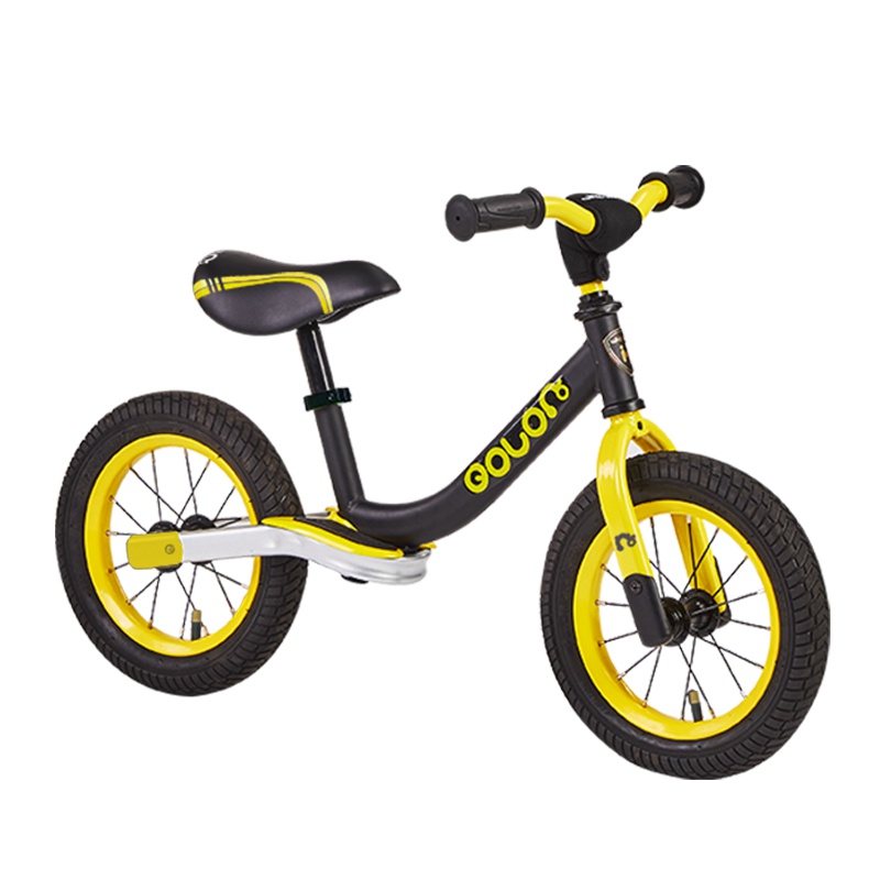 荟智(Huizhi)儿童平衡车充气轮胎强力避震防滑脚踏舒适座椅3-6岁宝宝12寸童车德国滑行车HP1208