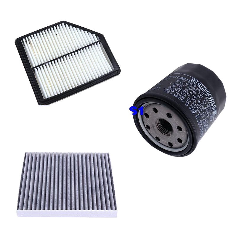 适用适配吉利18款帝豪远景S1 1.5空气滤芯空调滤机油格滤清器三滤保养 空气滤+空调滤+机油滤+汽油滤