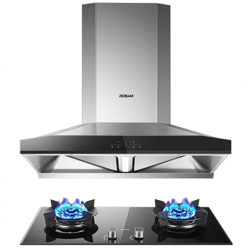 老板(ROBAM)烟灶套餐 欧式油烟机灶具套餐 烟灶套装 厨电套装 23m³吸烟机灶具套装 68A0+57B0(天然气)