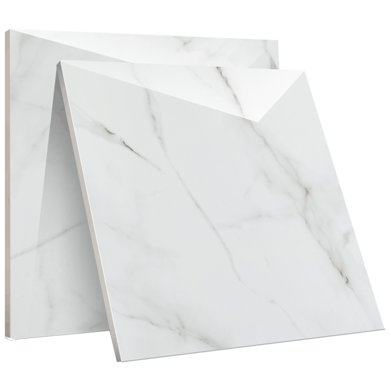 鹰牌瓷砖现代简约客厅地砖防滑全抛釉地板砖釉面砖800X800山水白