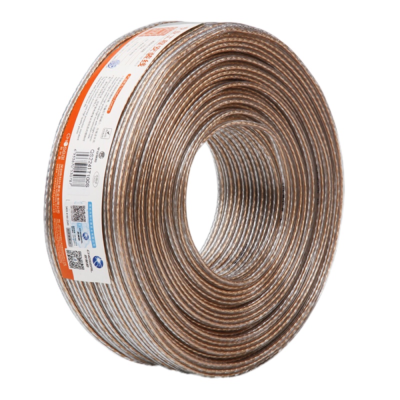 秋叶原(CHOSEAL)音频线 音响线 音箱线 发烧级 增强型屏蔽抗干扰 纯铜100芯 100米