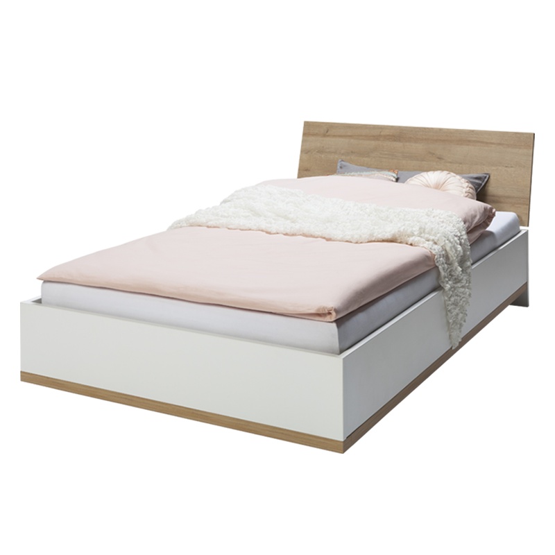 康铂萨 意大利进口家具 卧室家具 简约 环保板材 主次卧 大床1.5M