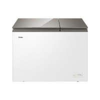 海尔(Haier)212升家用商用卧式冰柜冷柜冷藏冷冻柜小冰箱 大冷冻小冷藏 双温双箱 减霜80% FCD-212XET
