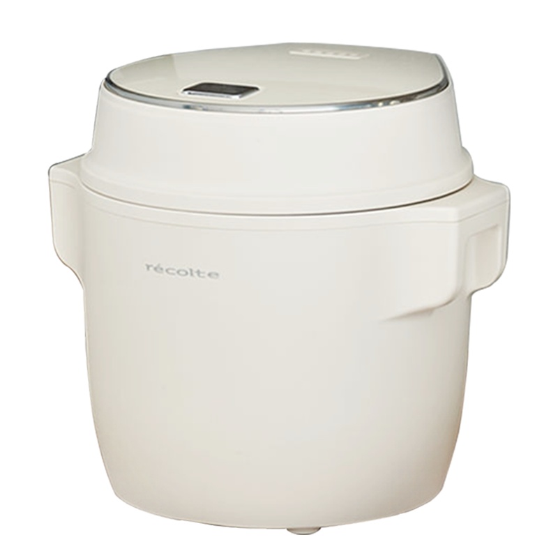 日本丽克特(recolte)电饭煲小型1一2人陶瓷最单人家用迷你煮粥多功能电饭锅(饭煲-香草白)