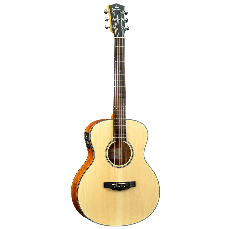 卡马(KEPMA)ES36E民谣电箱旅行吉他全新款初学者木吉他入门吉它jita原木色36英寸