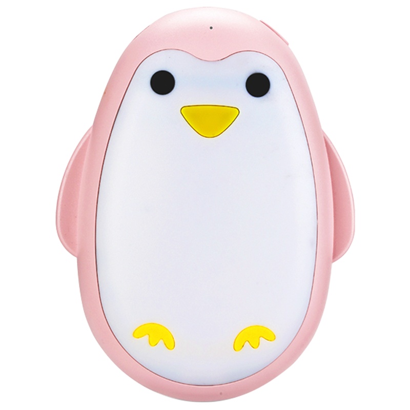 苏宁宜品企鹅暖手宝充电宝二合一可爱软萌萌宠冬季网红女生学生宿舍保暖粉色