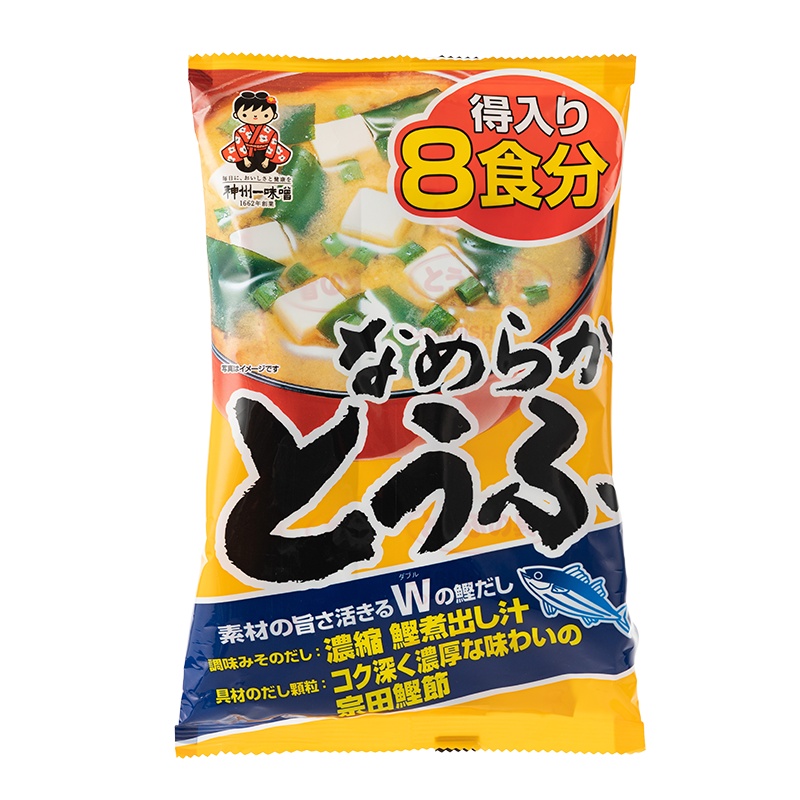 日本原装进口神州一豆腐味噌(8份装)171.2g速溶即食速食固体汤料