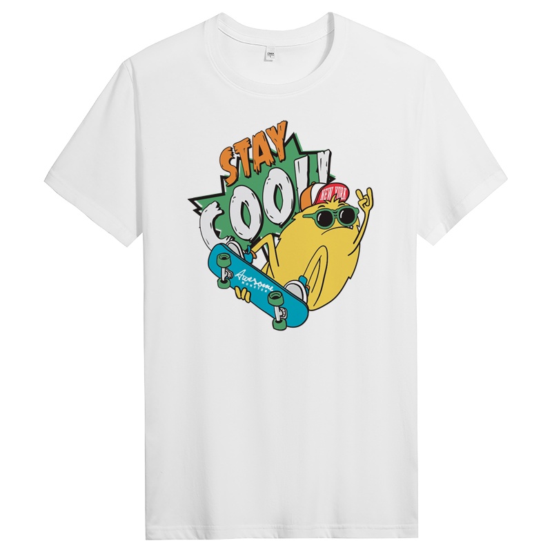 纯棉短袖t恤男士春夏季休闲青年时尚修身圆领上衣 DT11011