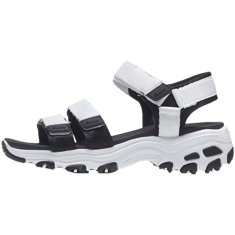 【自营】Skechers斯凯奇女凉鞋D‘lites厚底魔术贴休闲鞋31514