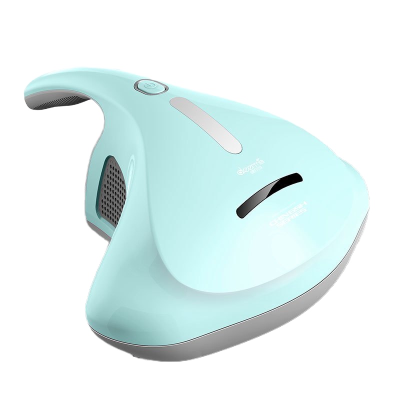 德尔玛 除螨仪CM500 小型手持床铺紫外线除螨仪家用手持吸尘器薄荷绿BK