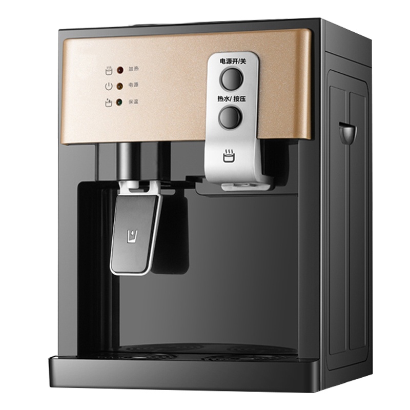 饮水机台式小型家用迷你型妖怪冷热冰温热办公室宿舍桌面饮水器_香槟金新款前置开关_冰温热