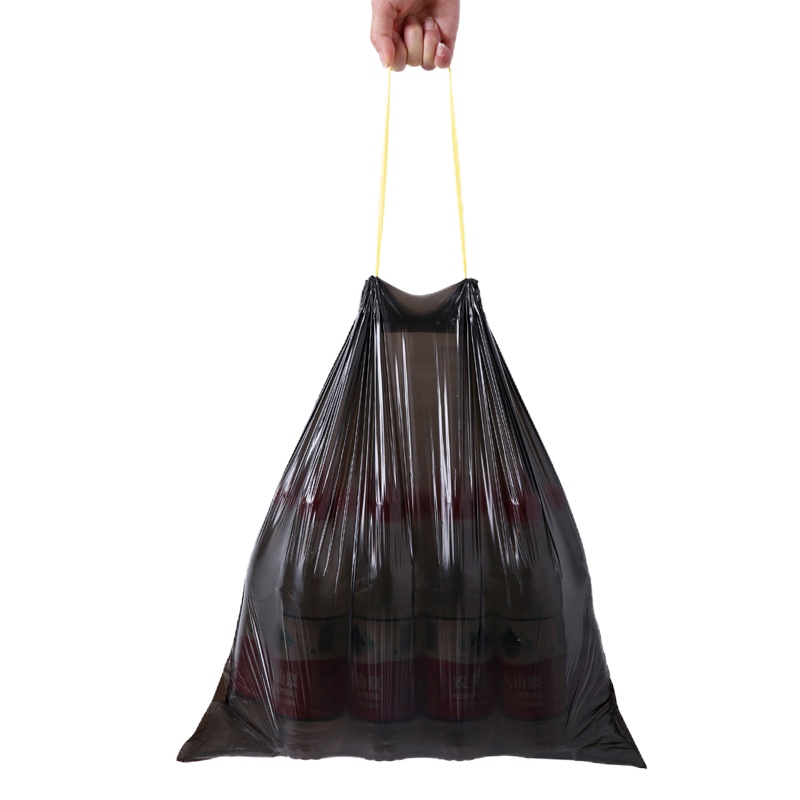 Free BIZ 美丽雅 自动收口穿绳垃圾袋 一次性加厚抽绳塑料袋45*50cm*100只