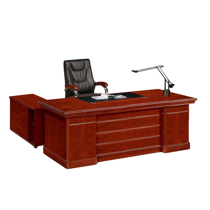 逐鹿中原办公桌椅经理主管桌椅1.8米木质皮质办公椅TY957办公室电脑桌椅