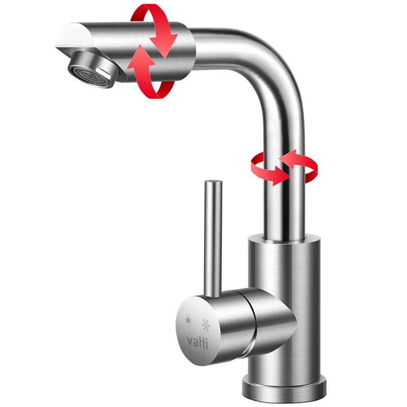 华帝(VATTI)浴室冷热水龙头 陶瓷片阀芯卫浴龙头 舒适手柄设计 面盆龙头 单孔洗脸盆龙头