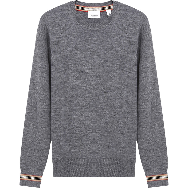 博柏利/巴宝莉 BURBERRY 男士羊毛圆领长袖针织衫羊毛衫80332031