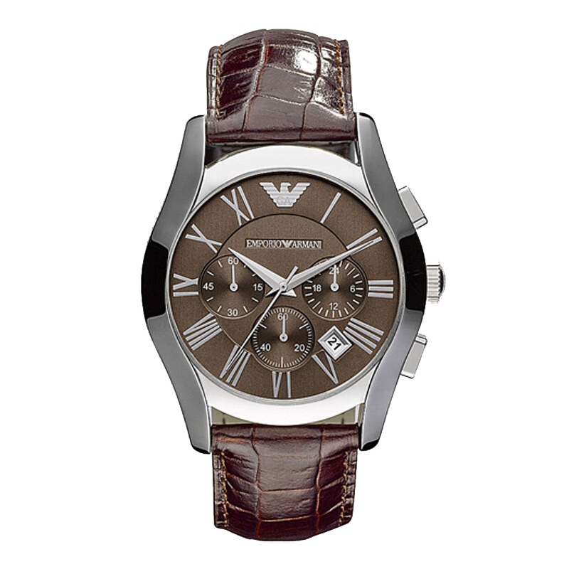 阿玛尼小三针日历商务时尚潮流百搭男士手表石英腕表