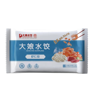 吴大娘 大娘水饺 虾仁水饺 600g(蒸饺 饺子 煎饺 锅贴 早餐食材 火锅食材)
