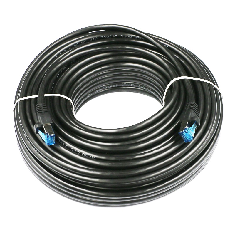 HOHXIL CT960Z 超五类室外防水网线跳线 黑色 40m