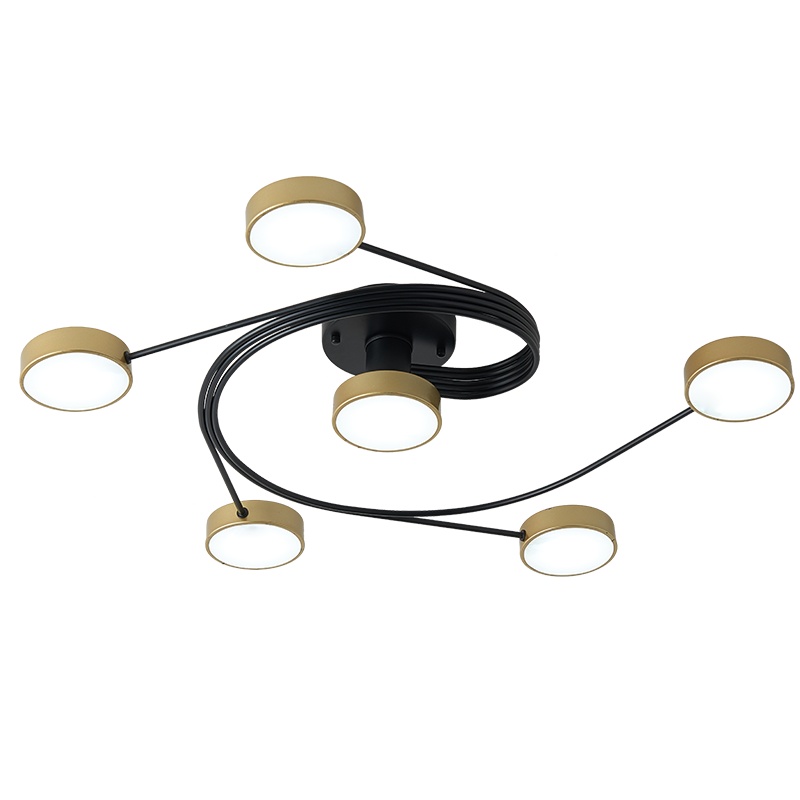 七只蚂蚁 北欧灯客厅灯餐厅吊灯 简约现代创意时尚铁艺咖啡吧台灯马卡龙灯具其他 带木马卡龙彩色吊灯多头铁艺 吊灯具9035