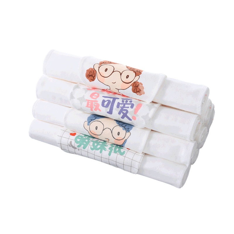 婴蓓儿童吸汗巾四层纱布宝宝纯棉垫背巾幼儿园儿童隔汗巾2条装