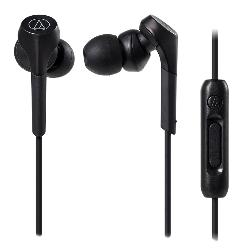 铁三角ATH-CKS550XIS线控带麦高音质入耳式有线耳机手机电脑通用