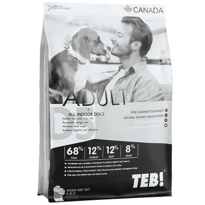汤恩贝D5火鸡牛肉胡萝卜成犬无谷粮4.4磅2kg狗粮 湯恩貝,TEB!
