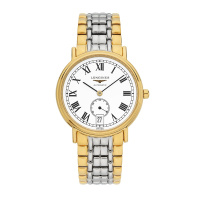 【预售款】浪琴(LONGINES)瑰丽系列自动机械表男精钢镀18K金男表 L4.804.2.11.7