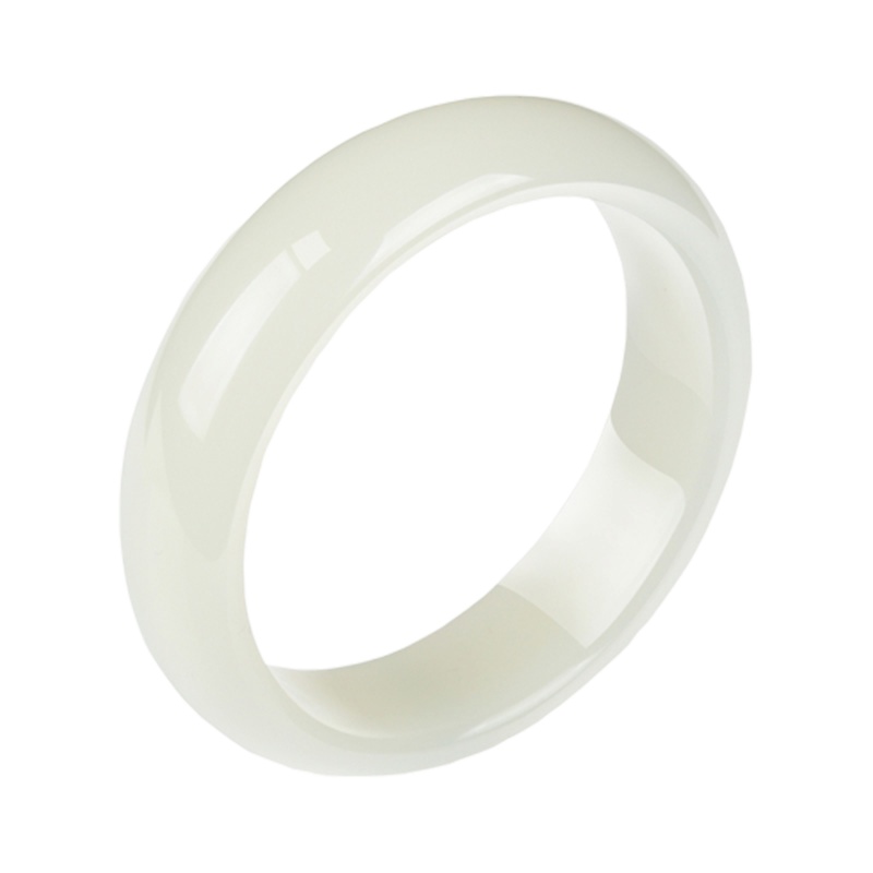 帛兰梓韵 天然和田玉白玉手镯女款时尚玉镯子正品白玉手镯糯种玉石手镯