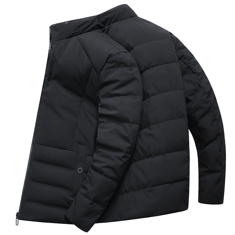 雪中飞短款羽绒服男2019秋冬新款青年时尚休闲立领加厚夹克外套