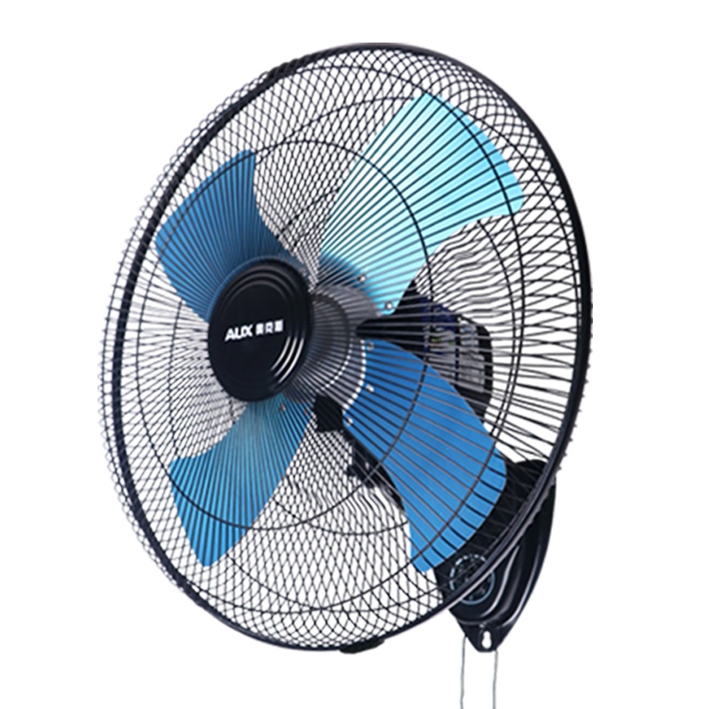 钻石牌电风扇壁挂式风扇小型家用厨房卧室免打孔遥控空气循环扇   白咖色遥控款[八档调节+12H定时]