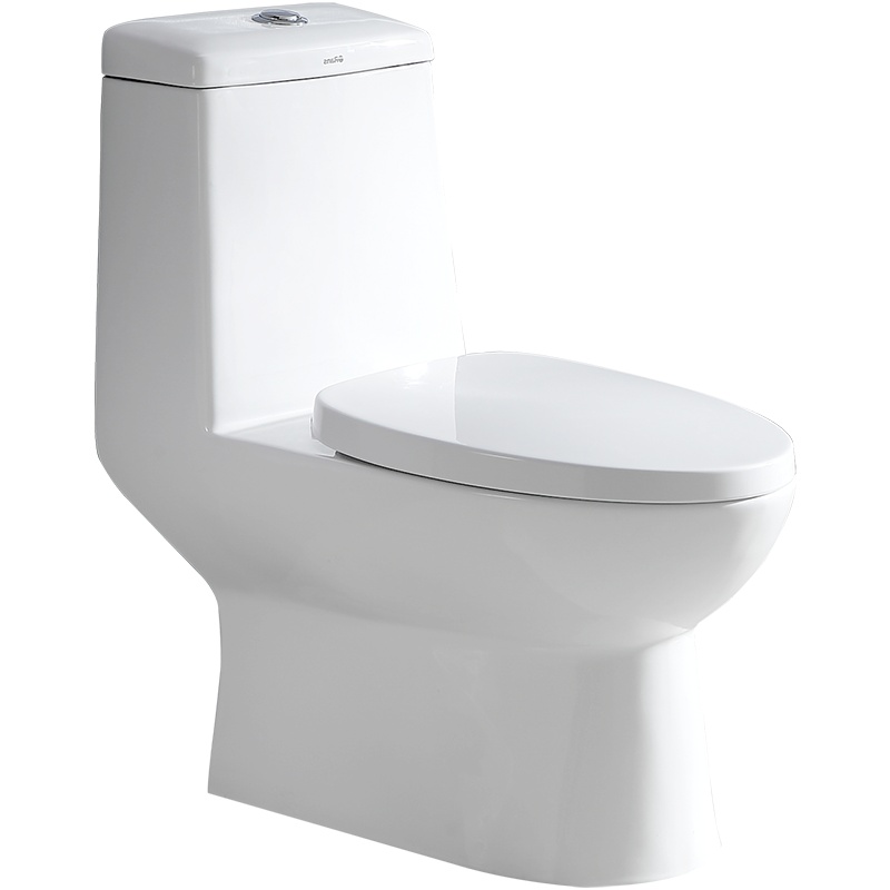 欧路莎虹吸连体式坐便器马桶节水型全管道施釉表面不挂污易清洁OLS-992