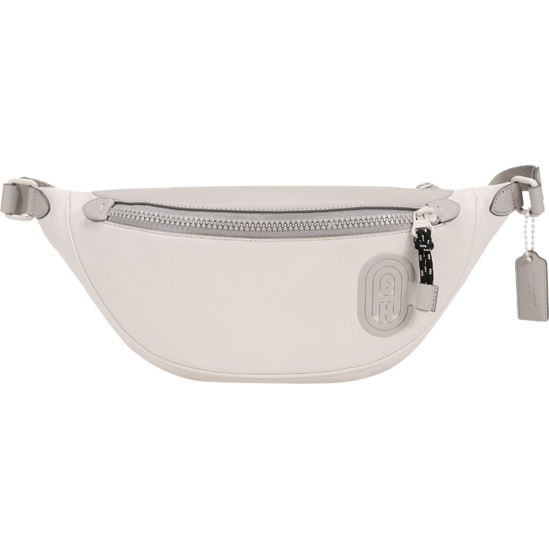 COACH 蔻驰 男士 专柜款牛皮RIVINGTON腰包胸包斜挎包 C0922