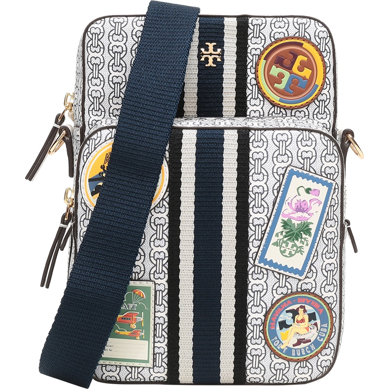 TORY BURCH 托里·伯奇 TB女包 GEMINI LINK系列链条印花单肩斜挎包 71914